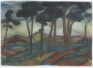 Landschaft mit Bäumen