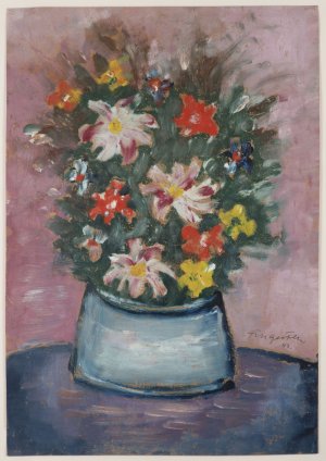 Blumenstrauß mit Vase II