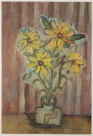 Blumenstrauß mit Vase III