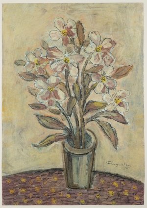 Blumenstrauß mit Vase V