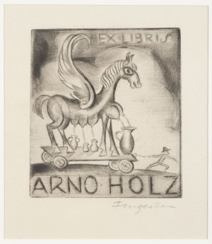 Ex libris Arno Holz