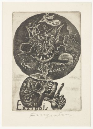 Ex libris A. H.