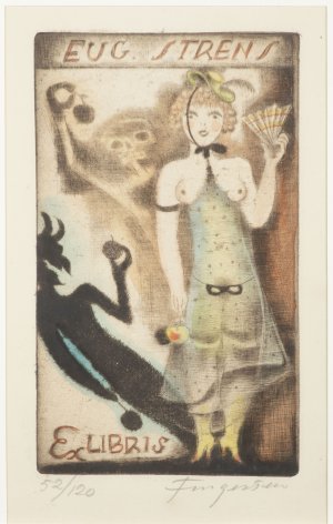 Ex libris Eug. Strens