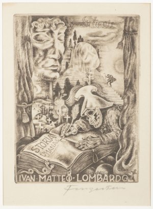 Ex libris I. M. Lombardo