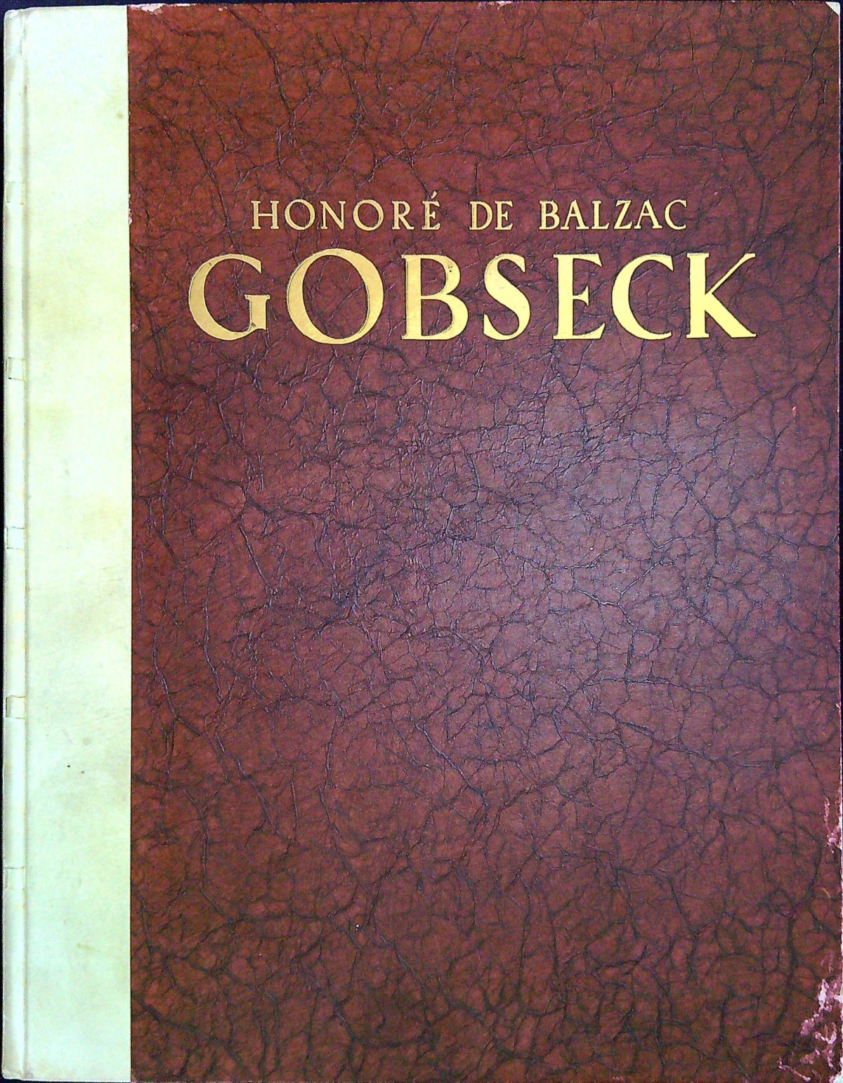 Gobseck. Mit zehn Radierungen von Friedrich Feigl.