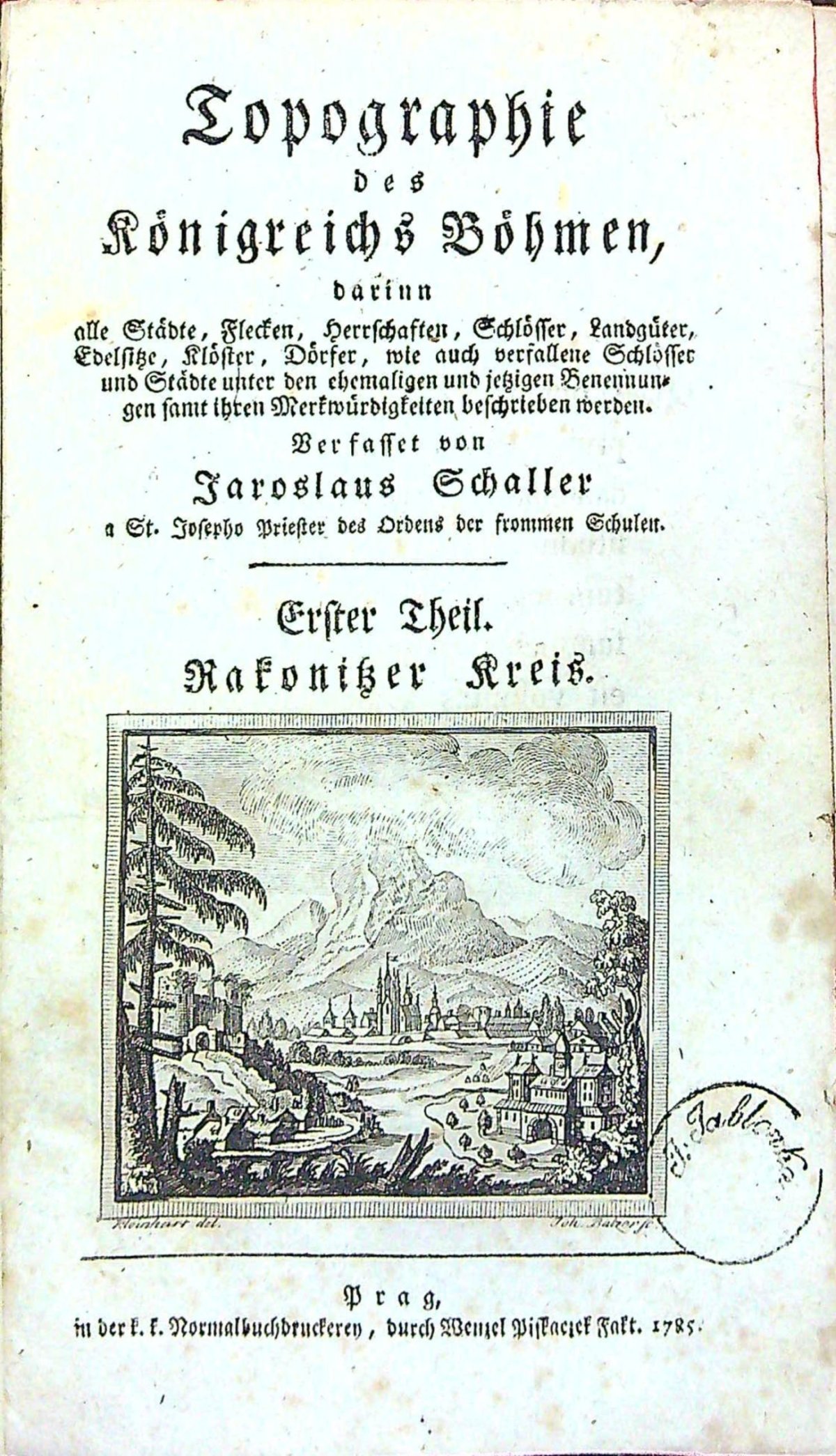 Topographie des Königreichs Böhmen, ... 1. až 16. díl + rejstřík (kompletní dílo)