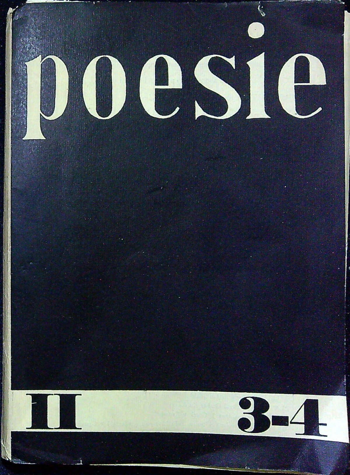 Poesie. Čtvrtletní sborník pro poesii a literární vědu. Ročník II, sv. 3-4 (dvojčíslo).
