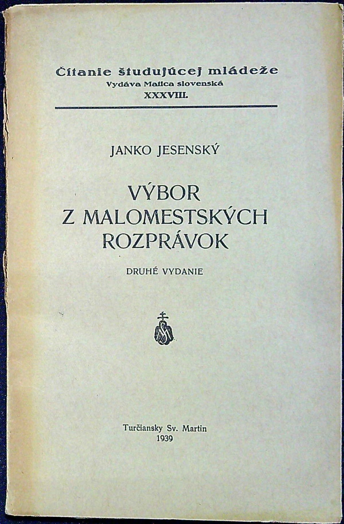 Výbor z malomestských rozprávok.