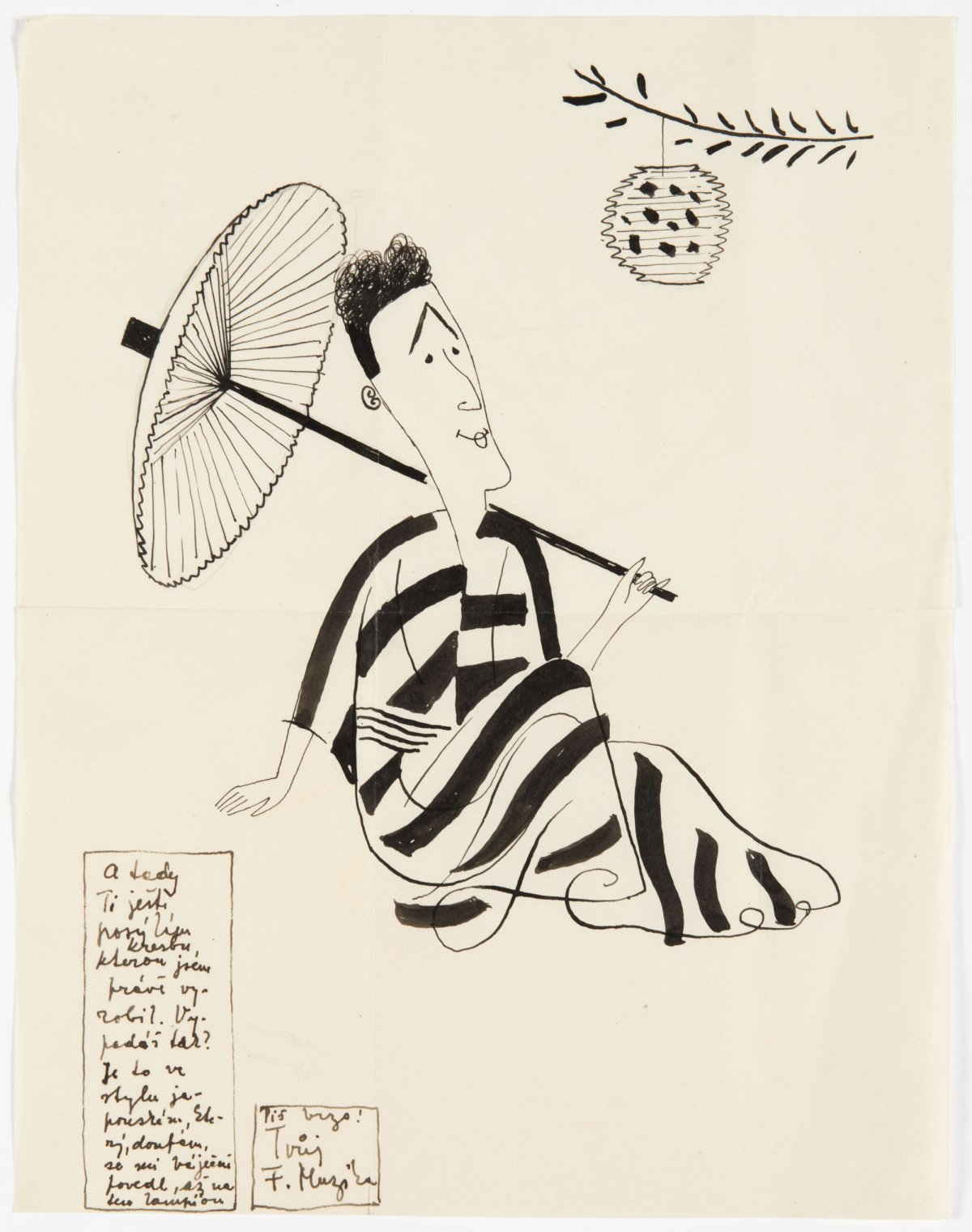 Karikatura Bedřicha Feuersteina