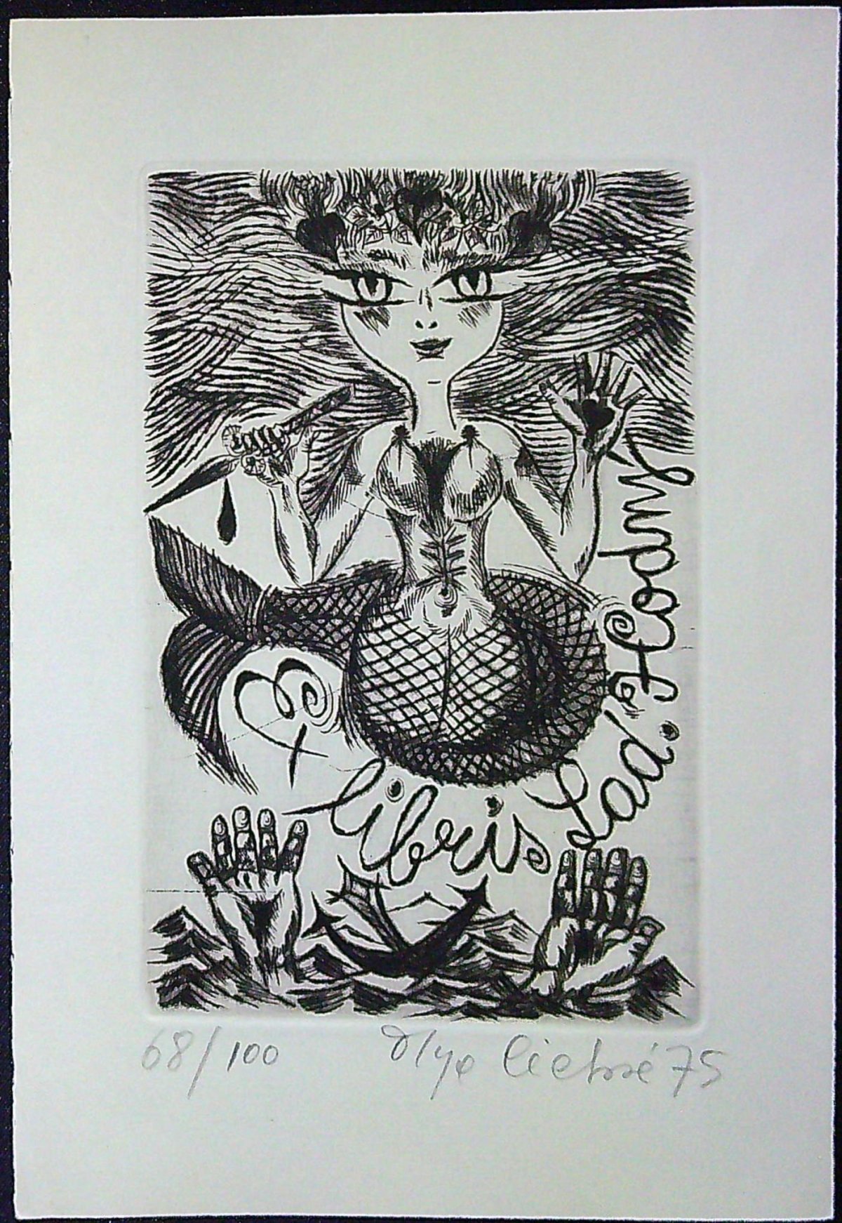 Ex libris Lad. Hodný.